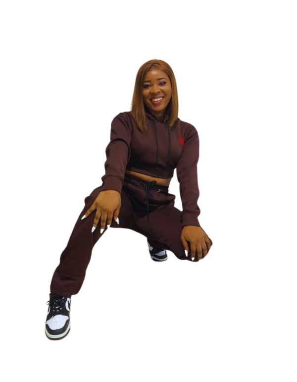 DEM Cropped Hoodie & Straight Joggers